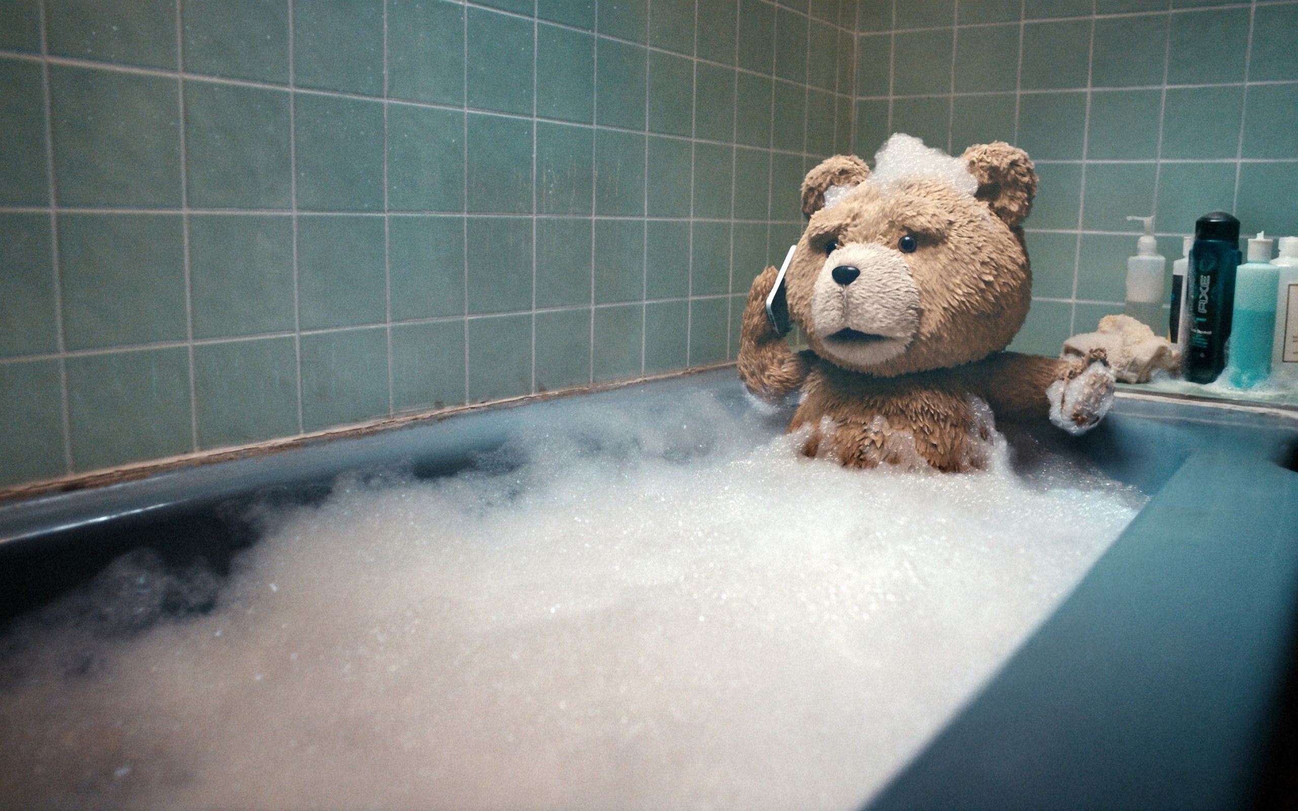 Wetting teddy bear suit fan photos