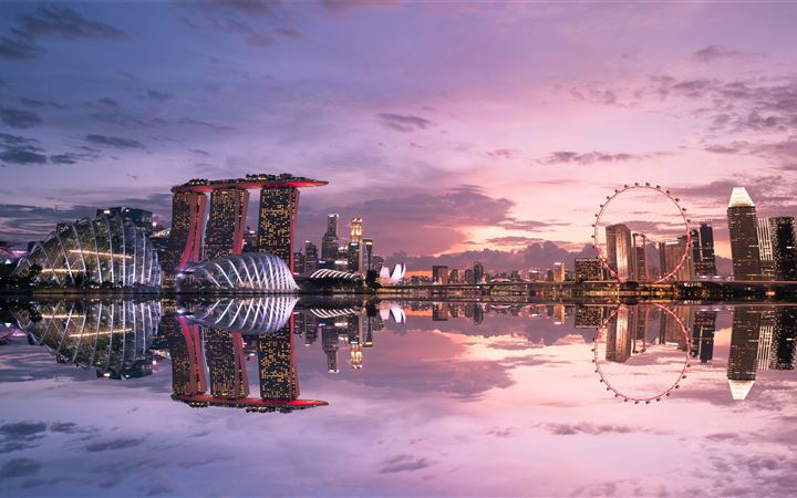 Marina Bay Sands Singapore iMac wallpaper