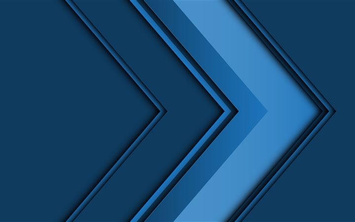 abstract arrow 3d blue 5k iMac wallpaper