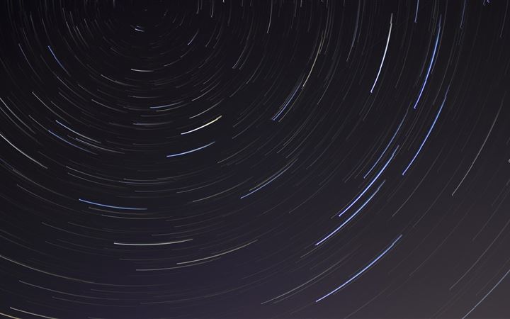 abstract star nights time lapse iMac wallpaper