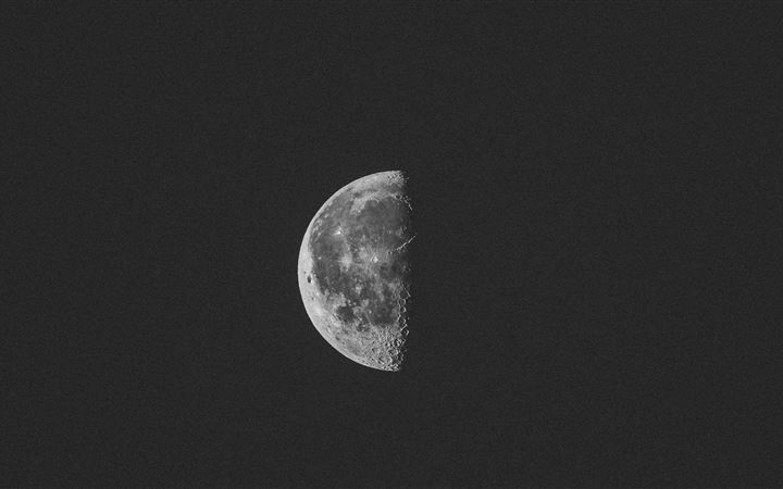 dark night moon iMac wallpaper