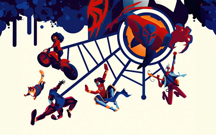 gwen stacy miles morales spiderman 2099 miguel o h iMac wallpaper