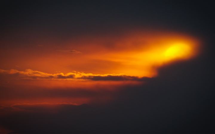 sky sunset smoke 5k iMac wallpaper