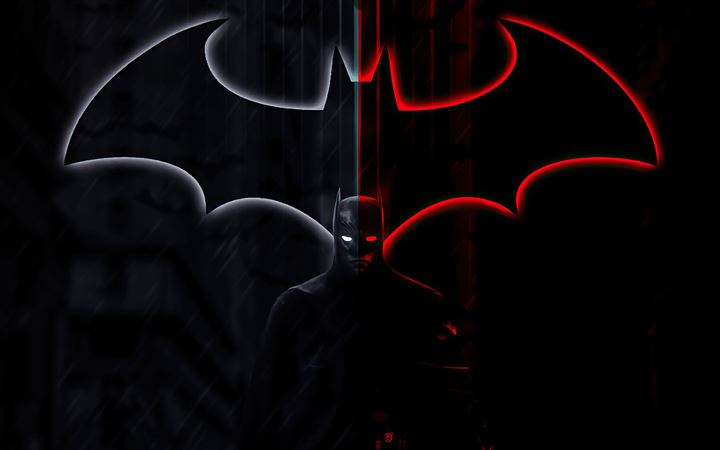 the batman forever in darkness iMac wallpaper