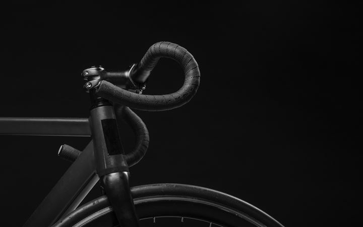 black road bicycle handle with black background All Mac wallpaper