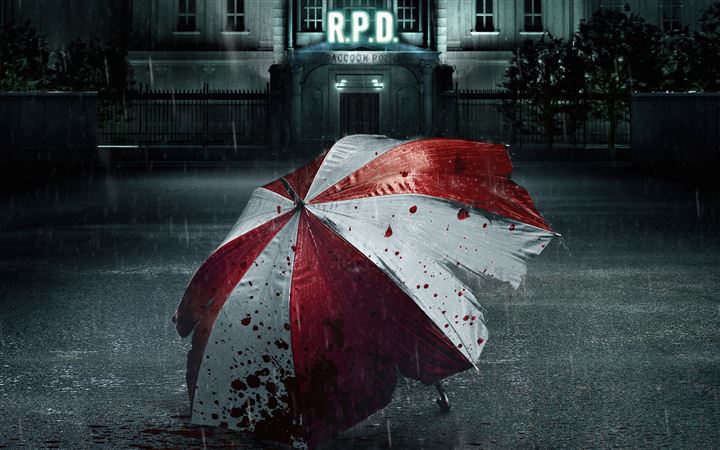 2021 resident evil welcome to raccoon city MacBook Air wallpaper