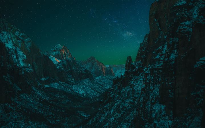 A Starry Night in Zion All Mac wallpaper