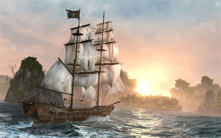 Assassins Creed Back Flag Ship All Mac wallpaper