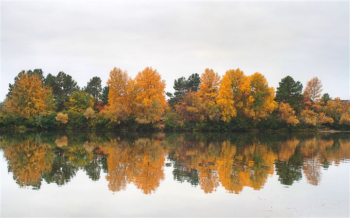Autumn At The River All Mac wallpaper