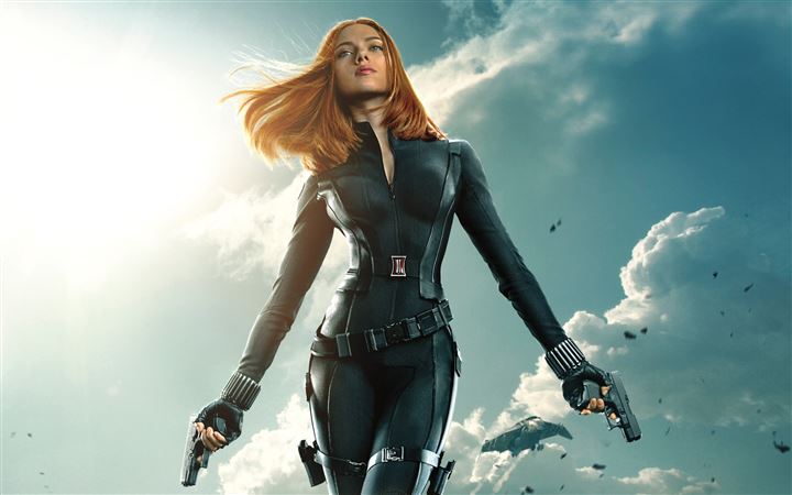 Black Widow In Captain America The Winter Soldier All Mac wallpaper