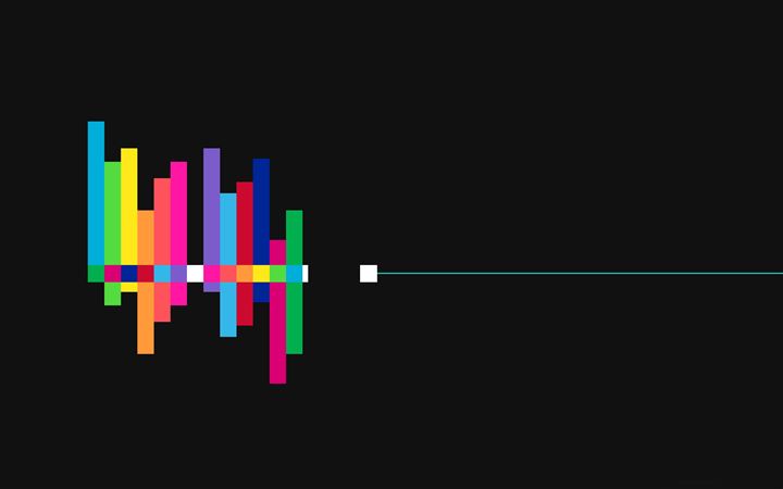 Colorful sound waves All Mac wallpaper