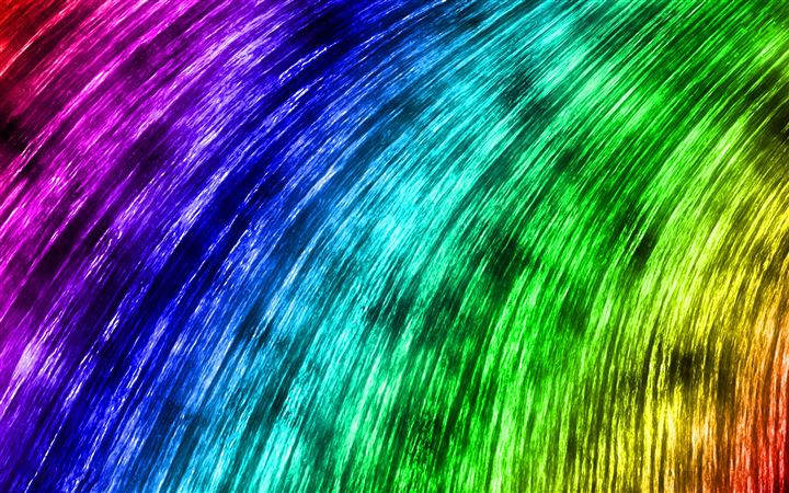 Curved Rainbow All Mac wallpaper