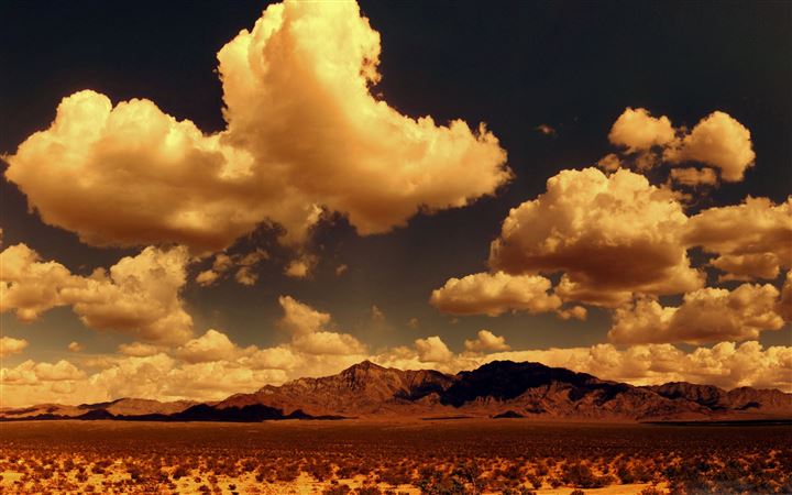 Desert Mountains panorama All Mac wallpaper