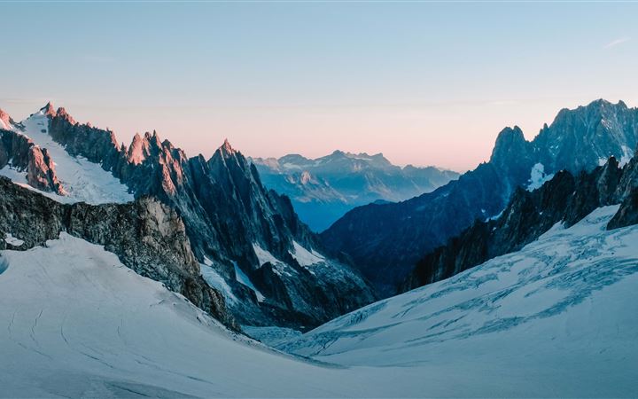 Glacier, Mont Blanc at da... All Mac wallpaper