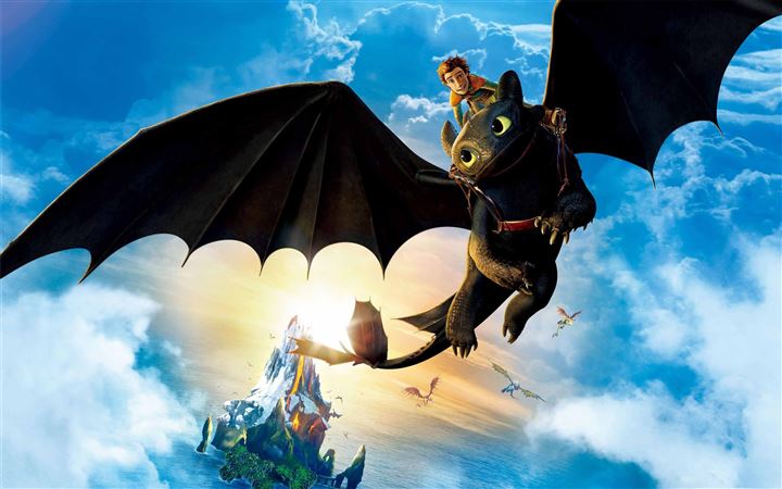 Hiccup And Toothless All Mac wallpaper