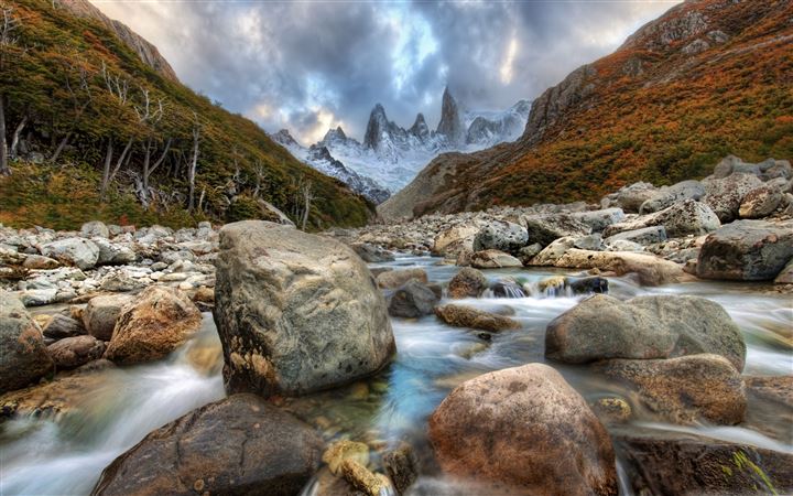 Mountain River In Argentina All Mac wallpaper