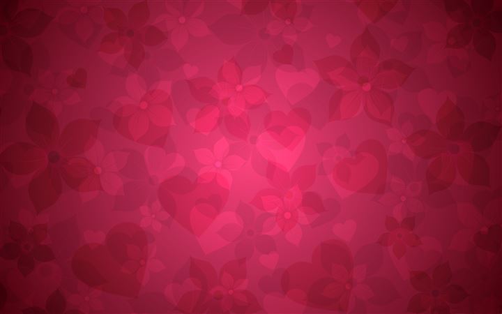 Red floral pattern All Mac wallpaper
