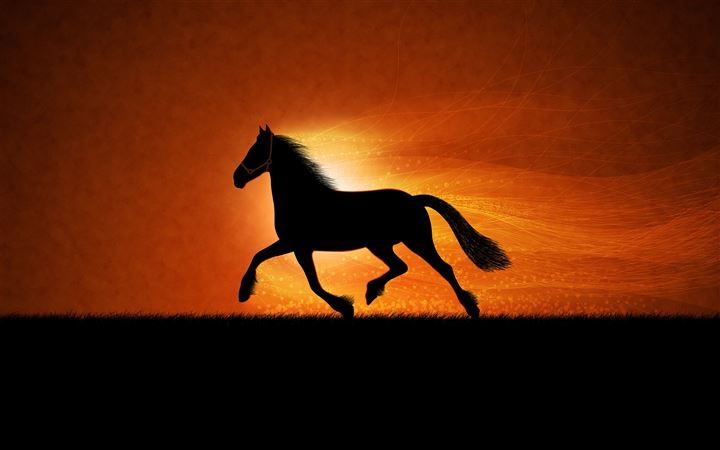 Running horse All Mac wallpaper