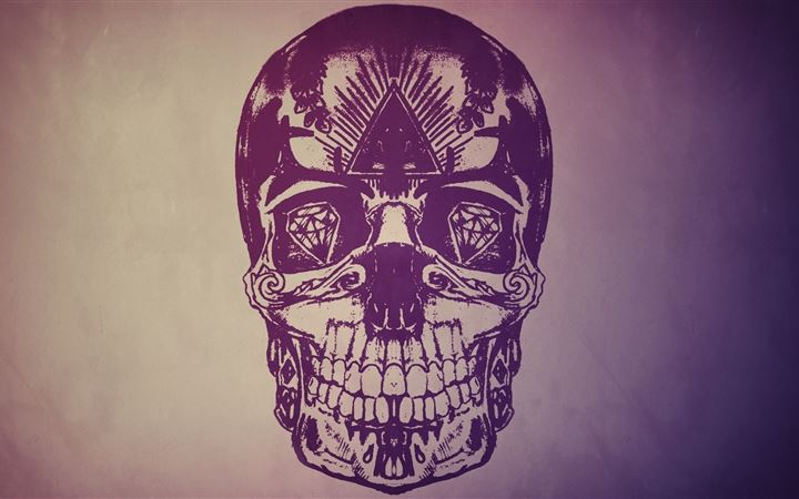 Skulls artwork All Mac wallpaper