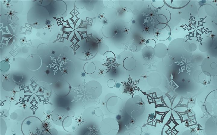 Snowflakes Digital Art All Mac wallpaper