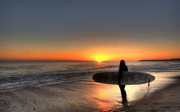 Surfin The Sunset San Clemente All Mac wallpaper