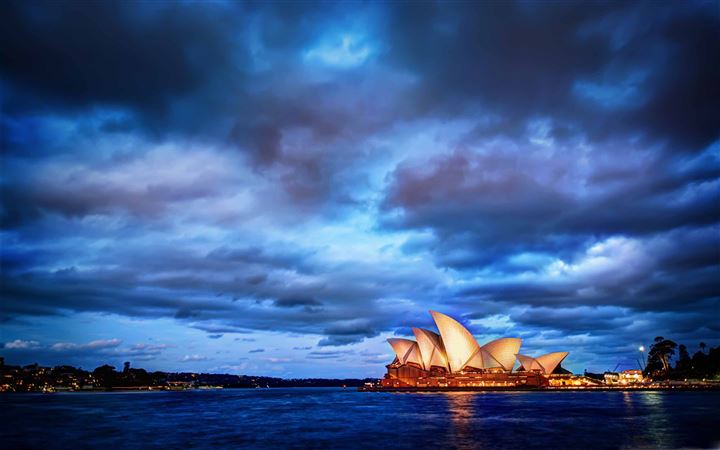 Sydney Glows At Sunset All Mac wallpaper
