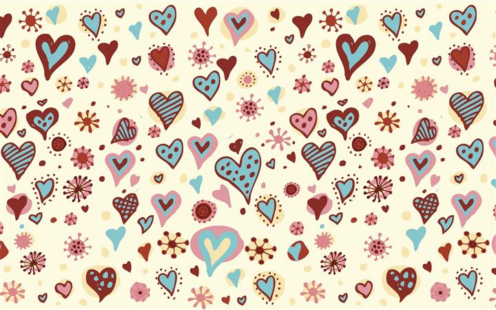 Valentines Day Hearts Textures All Mac wallpaper
