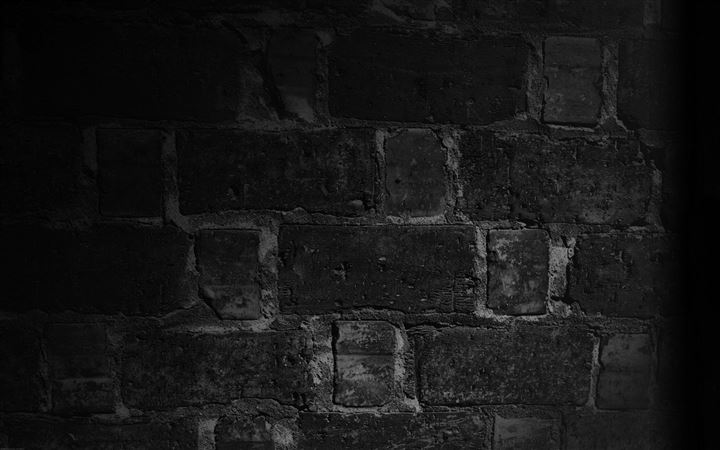 Wall Bricks Black Macro Night All Mac wallpaper