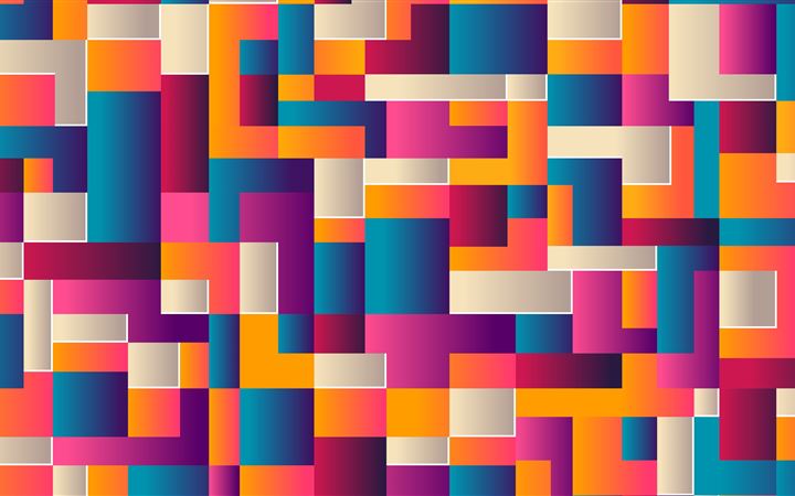 colorful shapes abstract MacBook Air wallpaper