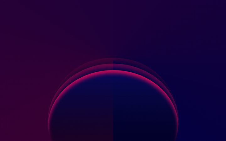gradient circle shapes abstract 8k MacBook Air wallpaper