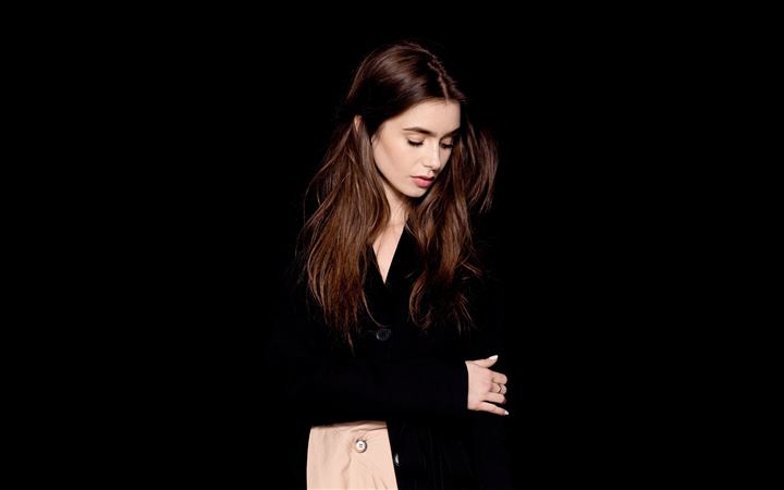 lily collins the observer photoshoot MacBook Air wallpaper