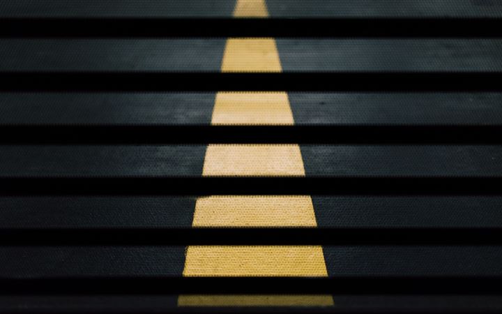 road street crossing yellow lines abstract 5k MacBook Air wallpaper