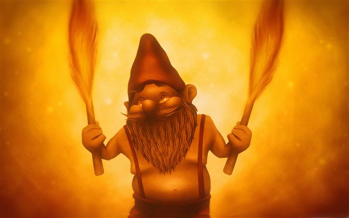 Fire Gnome MacBook Pro wallpaper