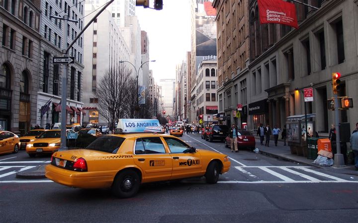 Taxi Street New York United States MacBook Pro wallpaper