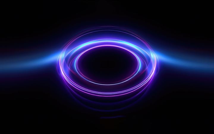 circle movement glow blue 5k MacBook Pro wallpaper