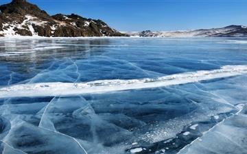 Baikal Lake Frozen Winter MacBook Air wallpaper