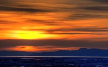 Great Salt Lake Sunset All Mac wallpaper