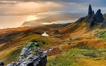 The Storr Hill Panorama Scotland All Mac wallpaper