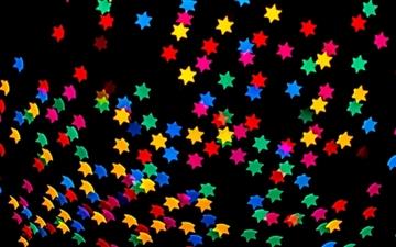 Colorful Stars Bokeh All Mac wallpaper