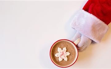 Santa Claus Hot Chocolate Winter Holidays All Mac wallpaper
