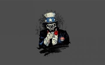 Uncle Sam Zombie All Mac wallpaper