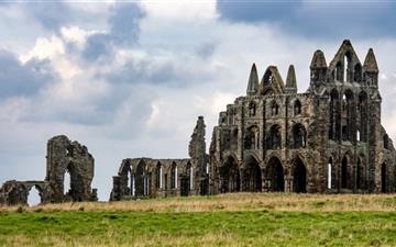 Famous Whitby Abbey Monastery Ruins All Mac wallpaper