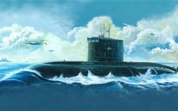 Submarine Painting All Mac wallpaper
