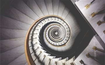 Infinite spiral stairs All Mac wallpaper