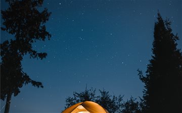 Camping Under the Stars MacBook Air wallpaper