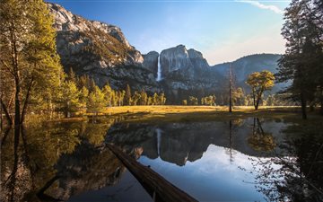 Yosemite Valley reflected... All Mac wallpaper