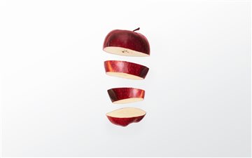 Sliced apple All Mac wallpaper