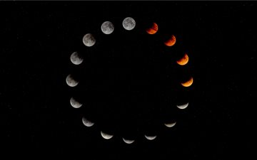 Lunar Eclipse, Folkestone... All Mac wallpaper