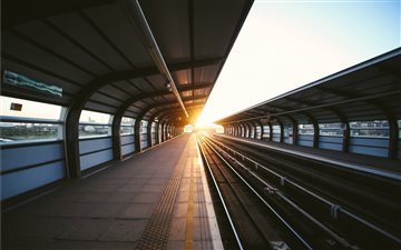 photo of train station All Mac wallpaper