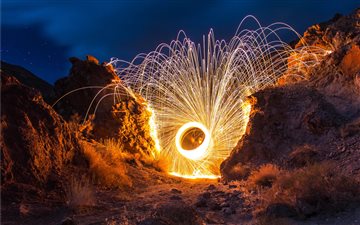 steelwool photography with between rocks All Mac wallpaper